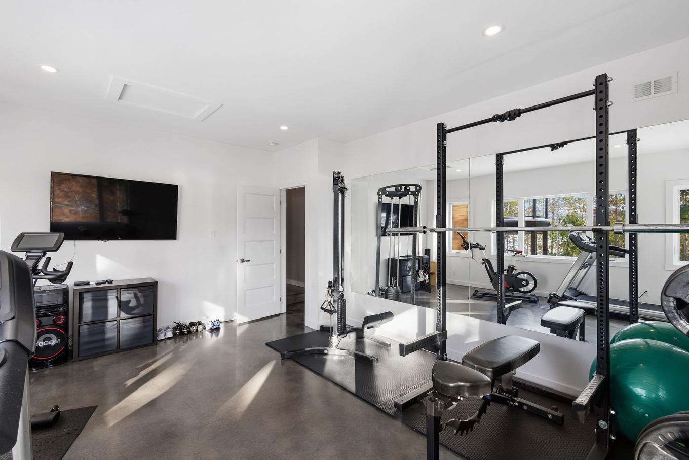 Salle d'exercice - 220 Rue De L'Archipel, Saint-Denis-De-Brompton, QC - Indoor Photo Showing Gym Room