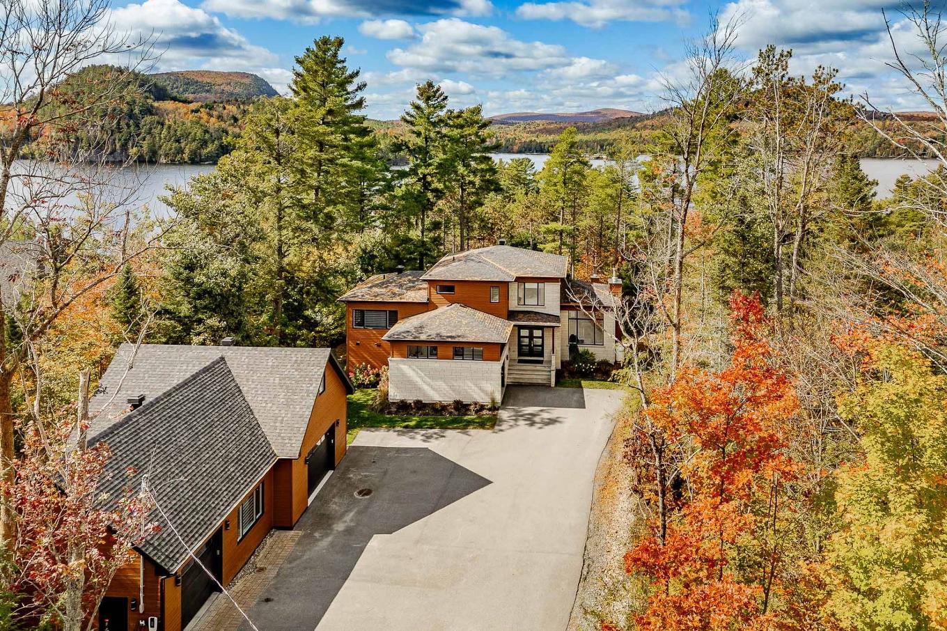 Photo aérienne - 220 Rue De L'Archipel, Saint-Denis-De-Brompton, QC - Outdoor With View