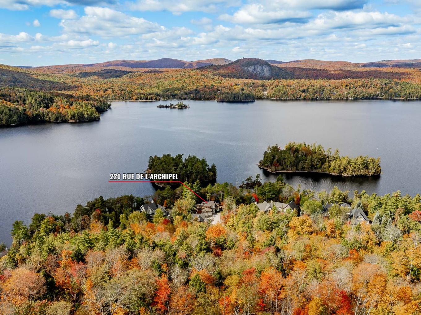 Photo aérienne - 220 Rue De L'Archipel, Saint-Denis-De-Brompton, QC - Outdoor With Body Of Water With View