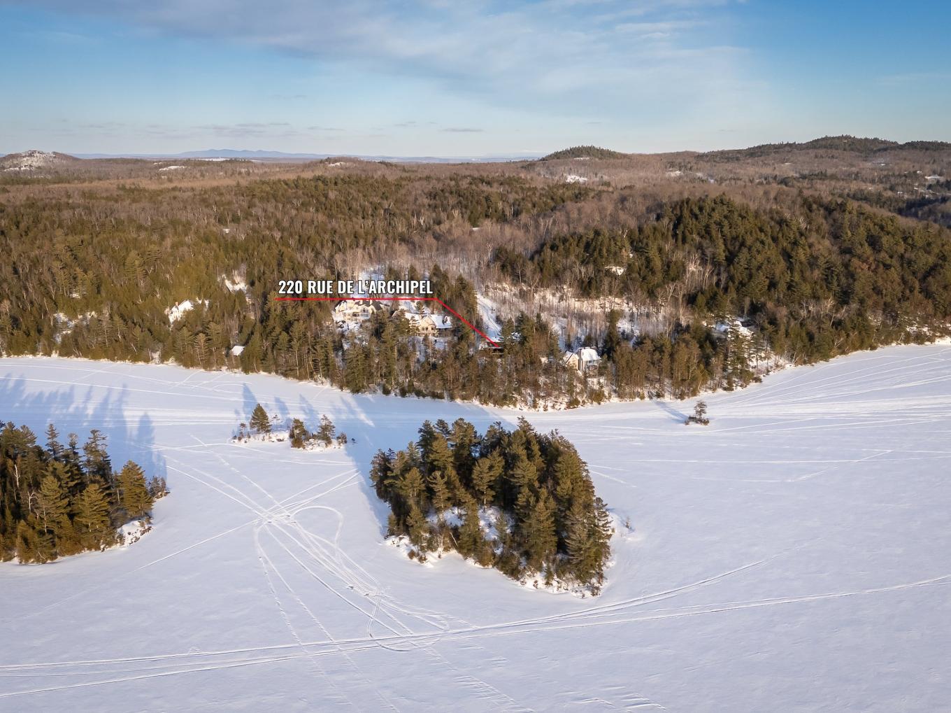 Photo aérienne - 220 Rue De L'Archipel, Saint-Denis-De-Brompton, QC - Outdoor With View