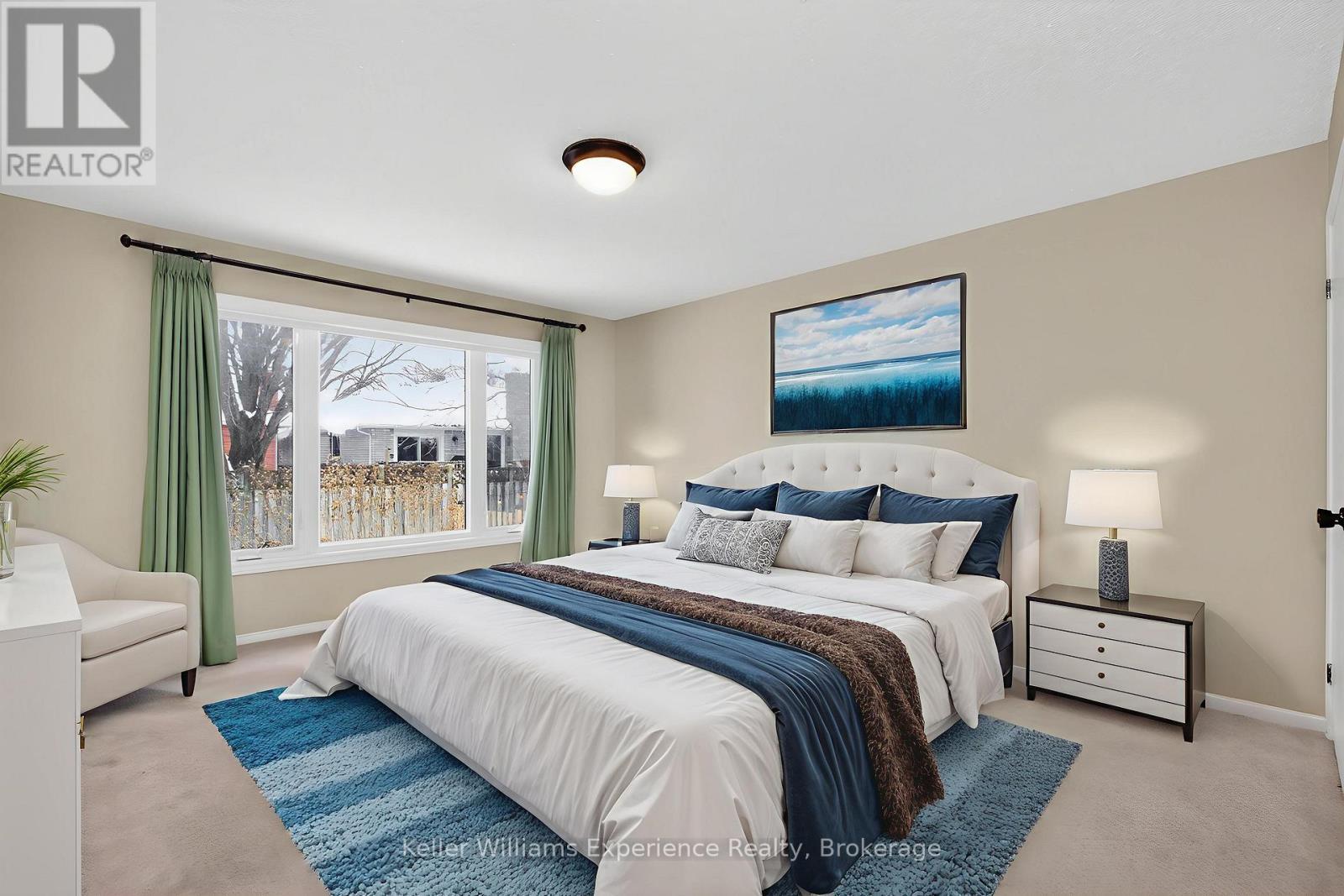 Digitally Staged - 943 Playfair Road, Midland, ON - Indoor Photo Showing Bedroom