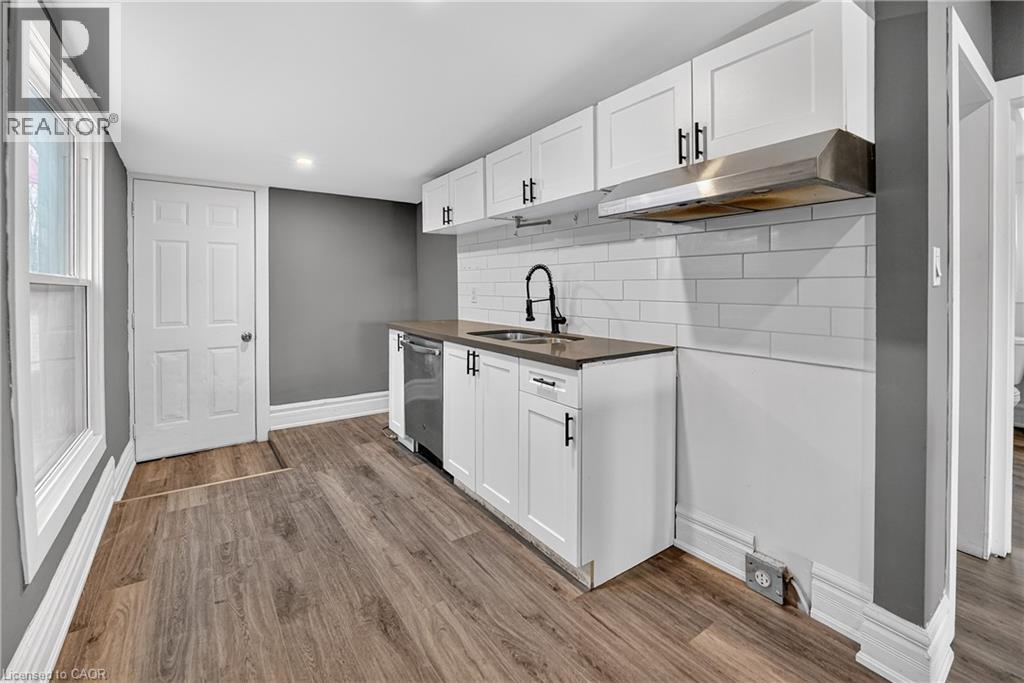 49 Allan Avenue, Hamilton, ON - Indoor Photo Showing Kitchen With Double Sink