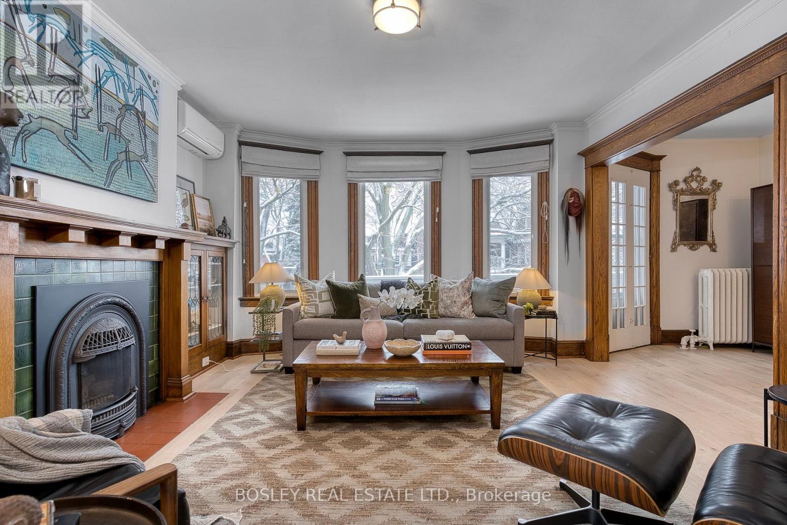91 Indian Road, Toronto, ON - Indoor Photo Showing Living Room With Fireplace