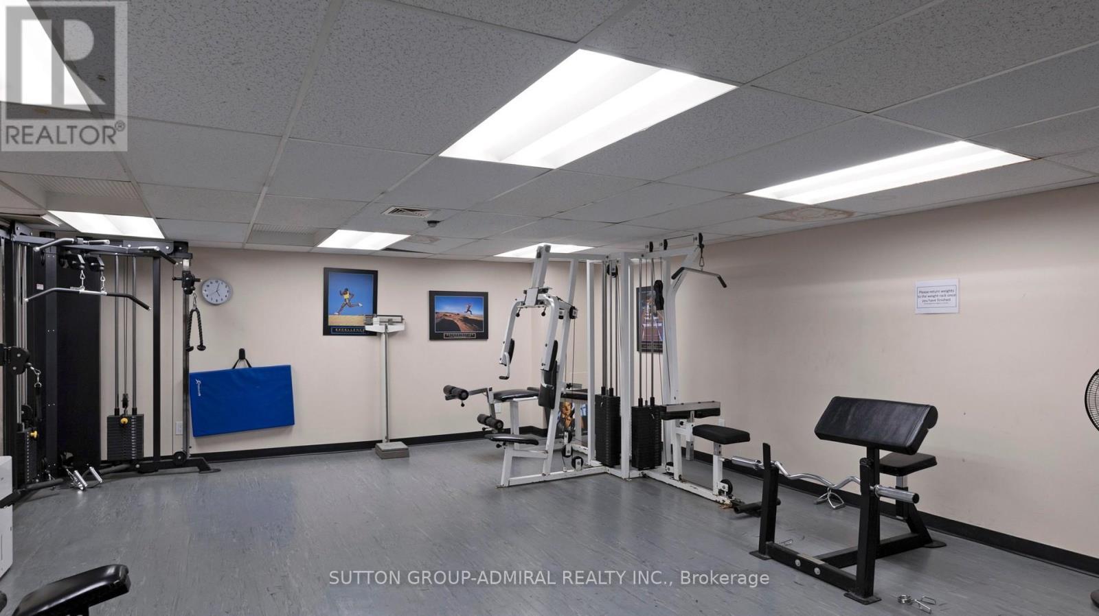 901 - 80 Inverlochy Boulevard, Markham, ON - Indoor Photo Showing Gym Room