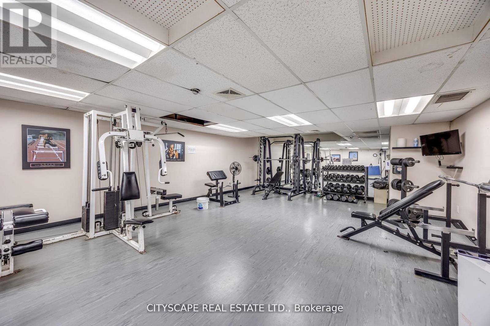 810 - 1 Royal Orchard Blv Boulevard, Markham, ON - Indoor Photo Showing Gym Room
