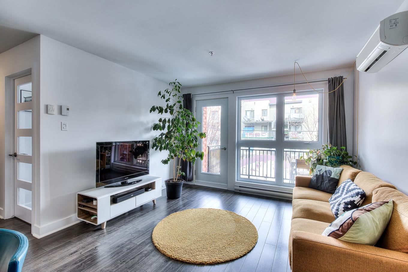 Salon - 209-2145 Rue St-Clément, Montréal (Mercier/Hochelaga-Maisonneuve), QC - Indoor Photo Showing Living Room