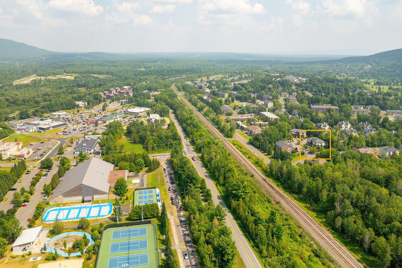 Aerial photo - 202-131 Rue De Laviolette, Bromont, QC - Outdoor With View