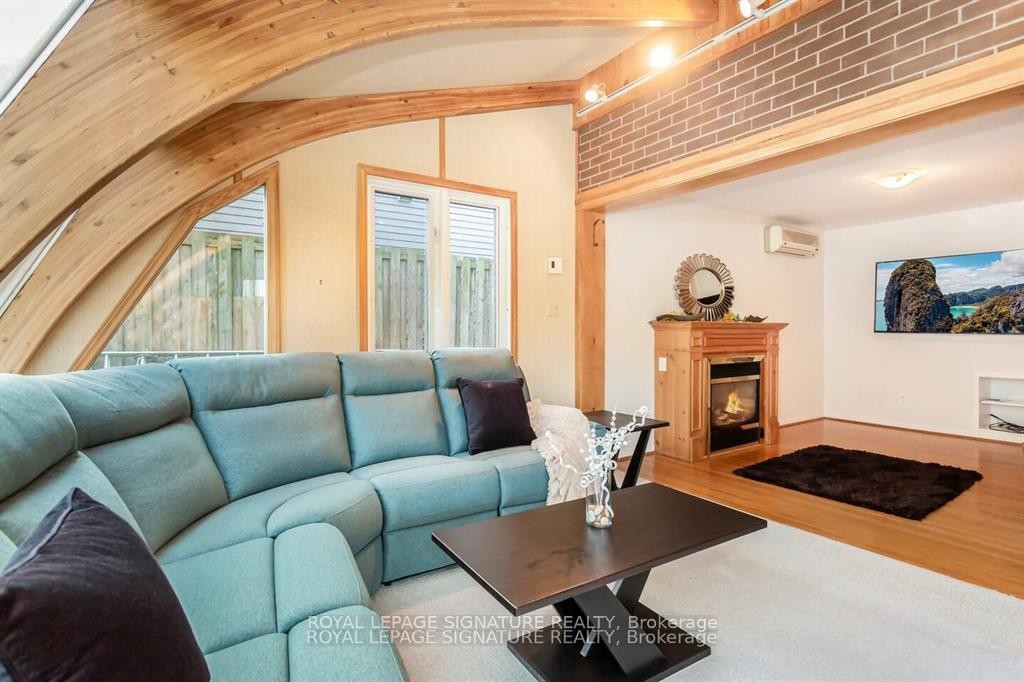 153 Ulster Drive, Oakville, ON - Indoor Photo Showing Living Room With Fireplace