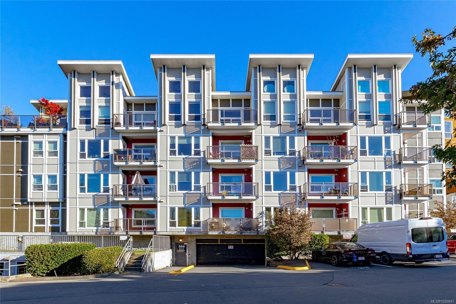 408-866 Brock Ave, Langford, BC - Outdoor With Balcony With Facade