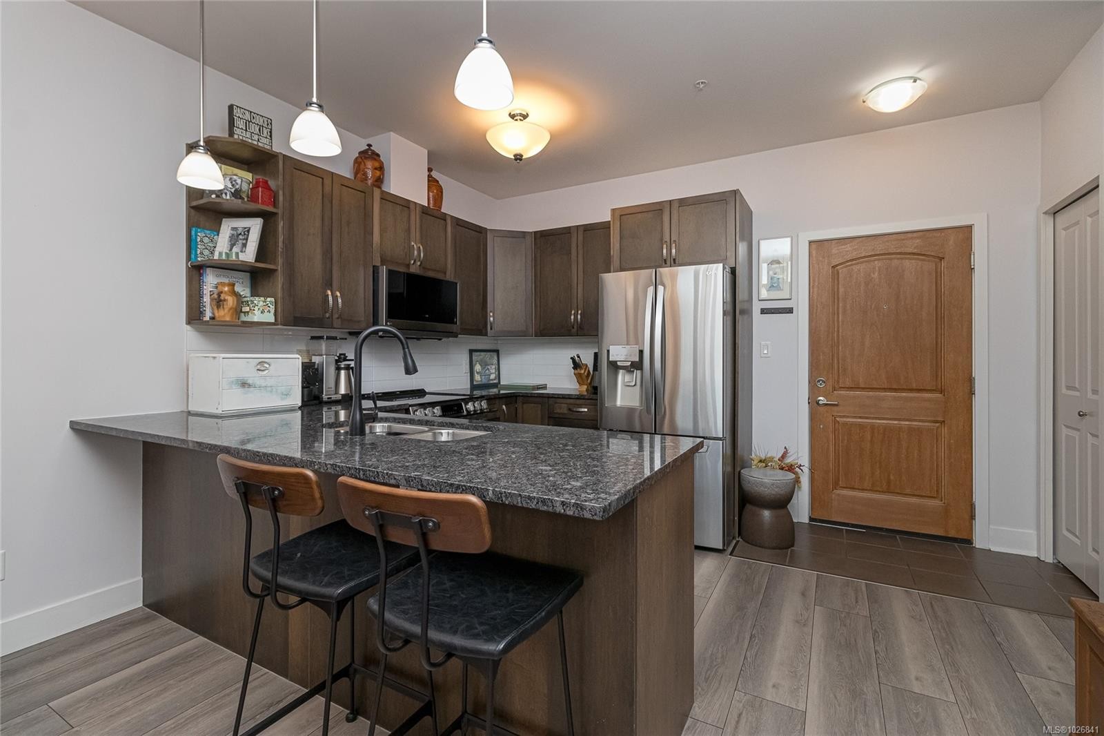 408-866 Brock Ave, Langford, BC - Indoor Photo Showing Kitchen With Stainless Steel Kitchen With Double Sink