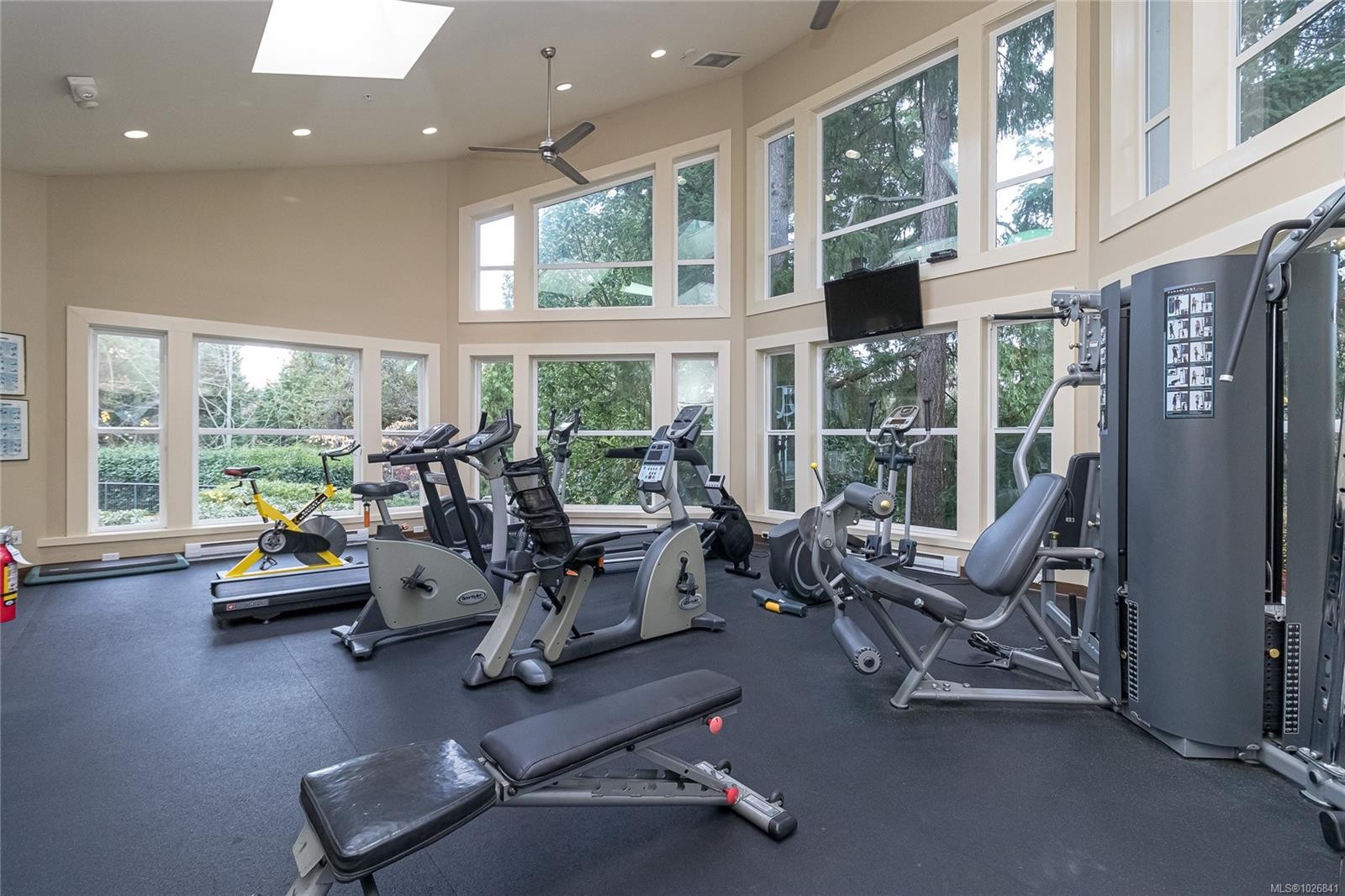 408-866 Brock Ave, Langford, BC - Indoor Photo Showing Gym Room