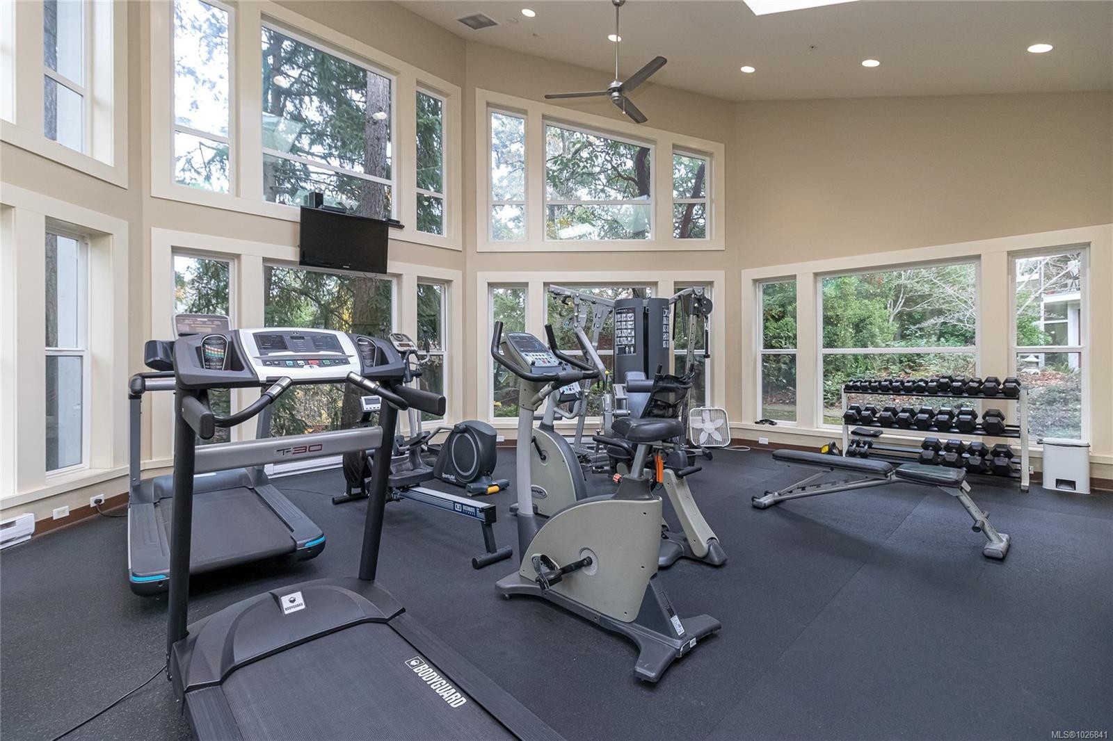 408-866 Brock Ave, Langford, BC - Indoor Photo Showing Gym Room