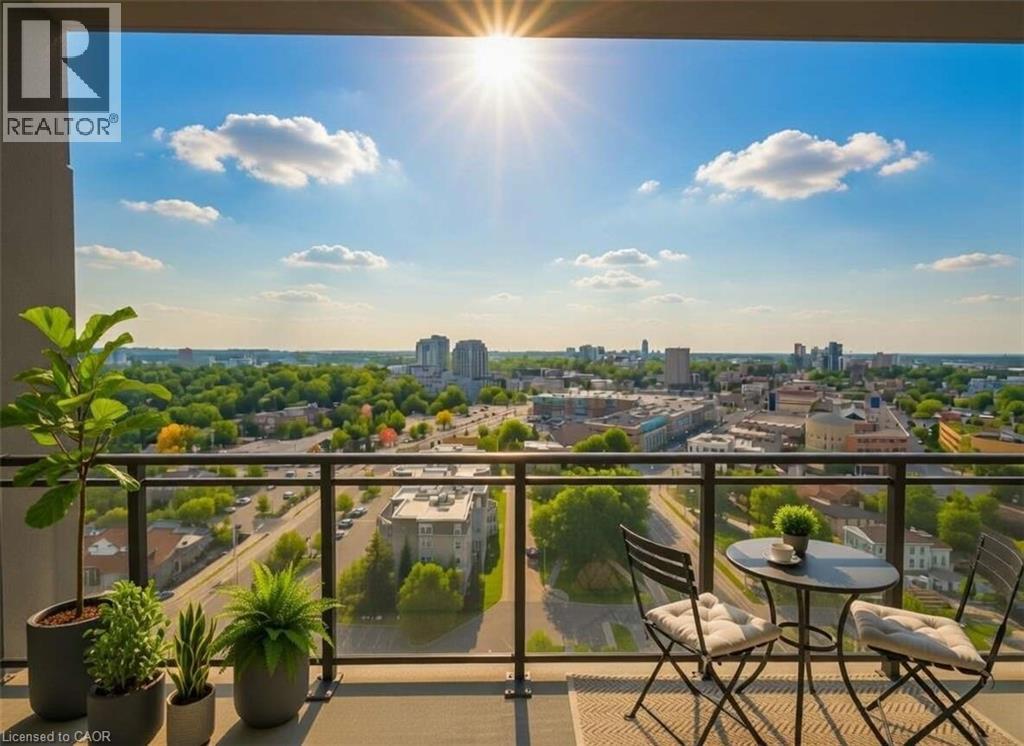 181 King Street Unit# 1509, Waterloo, ON - Outdoor With Balcony With View