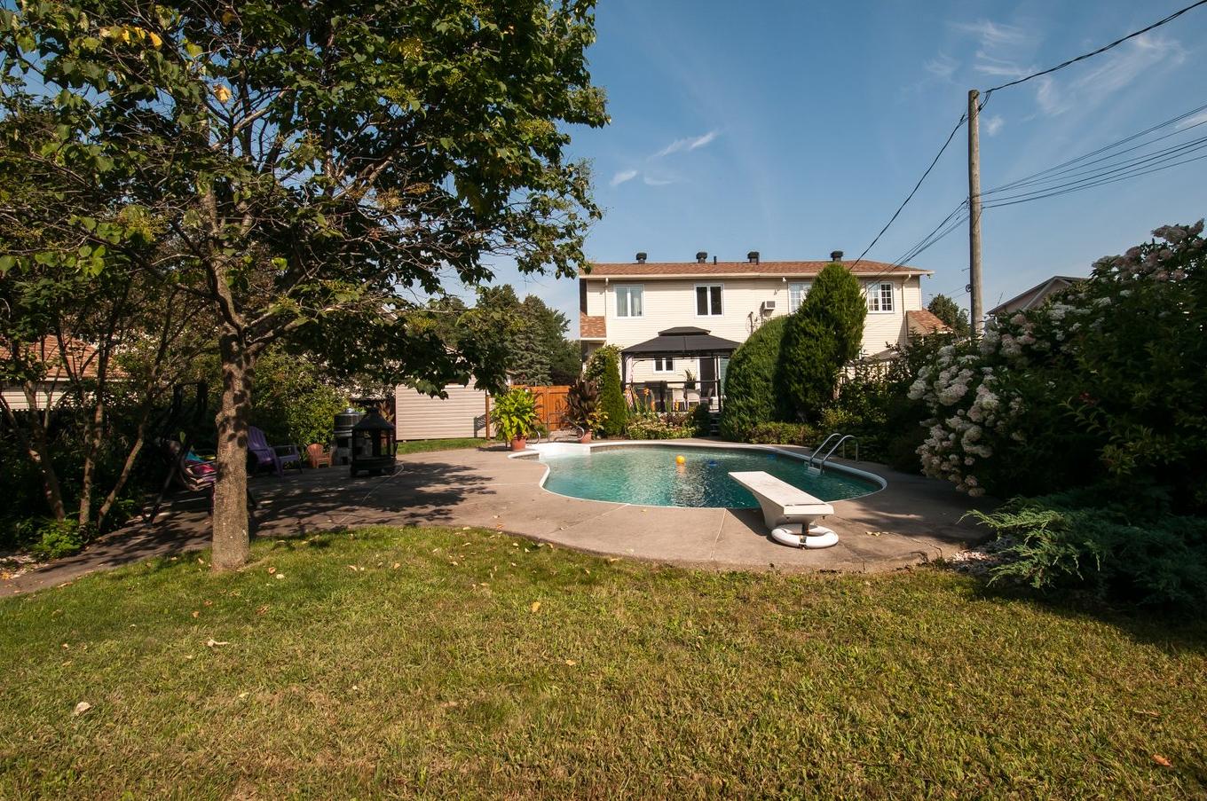 Face arrière - 306 Rue De Normandie, Sainte-Julie, QC - Outdoor With In Ground Pool