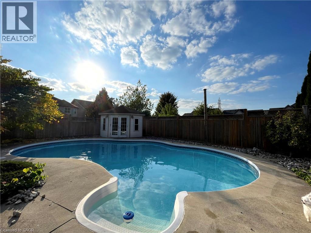 443 Lausanne Crescent, Waterloo, ON - Outdoor With In Ground Pool With Backyard
