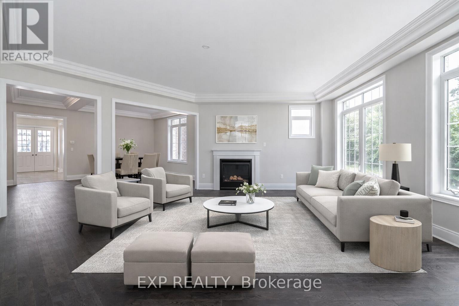 91 Clockwork Drive, Brampton, ON - Indoor Photo Showing Living Room With Fireplace