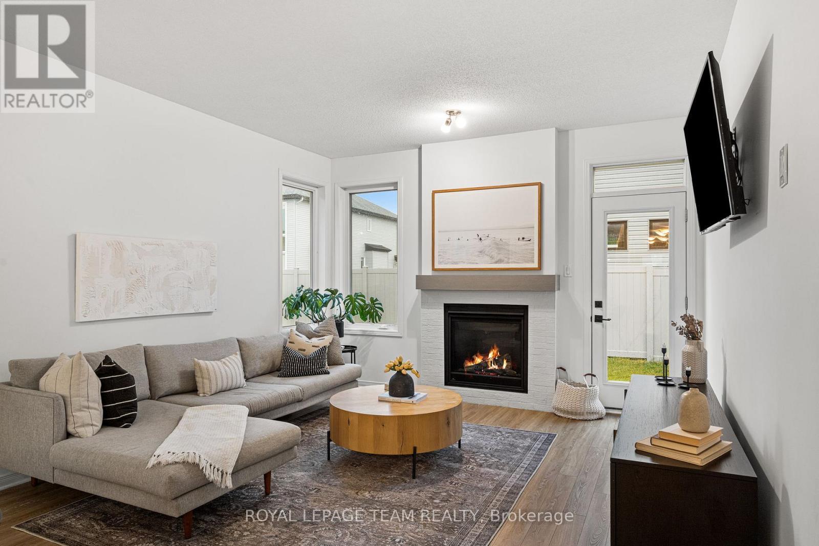 Living room - 198 Rathwell Street, Carleton Place, ON - Indoor Photo Showing Living Room With Fireplace