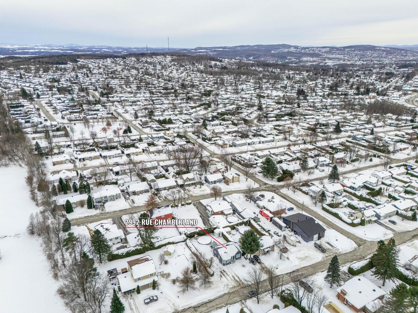 Aerial photo - 2992 Rue Chamberland, Sherbrooke (Fleurimont), QC - Outdoor With View