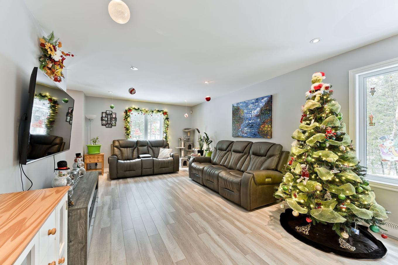 Living room - 168 Rue Des Érables, Eastman, QC - Indoor Photo Showing Living Room