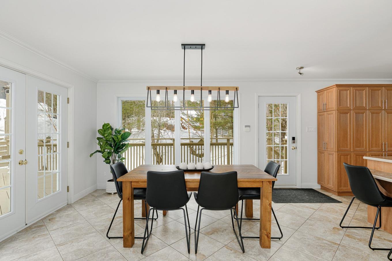 Salle à manger - 861 - 865 Rue Des Pinsons, Sainte-Adèle, QC - Indoor Photo Showing Dining Room