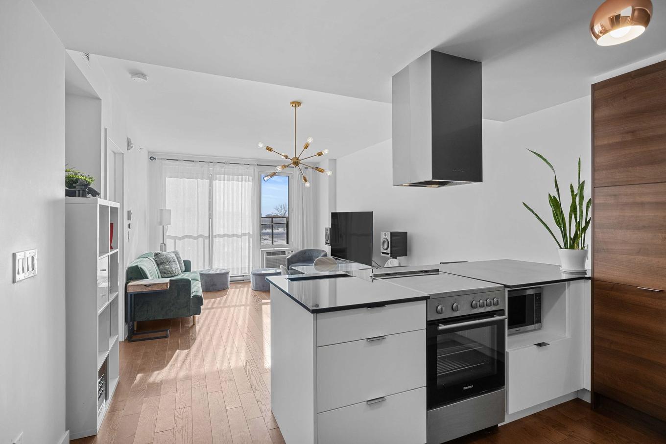 Cuisine - 415-1375 Rue Des Bassins, Montréal (Le Sud-Ouest), QC - Indoor Photo Showing Kitchen