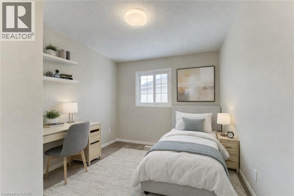 virtually staged - 404 Wake Robin Crescent, Kitchener, ON - Indoor Photo Showing Bedroom