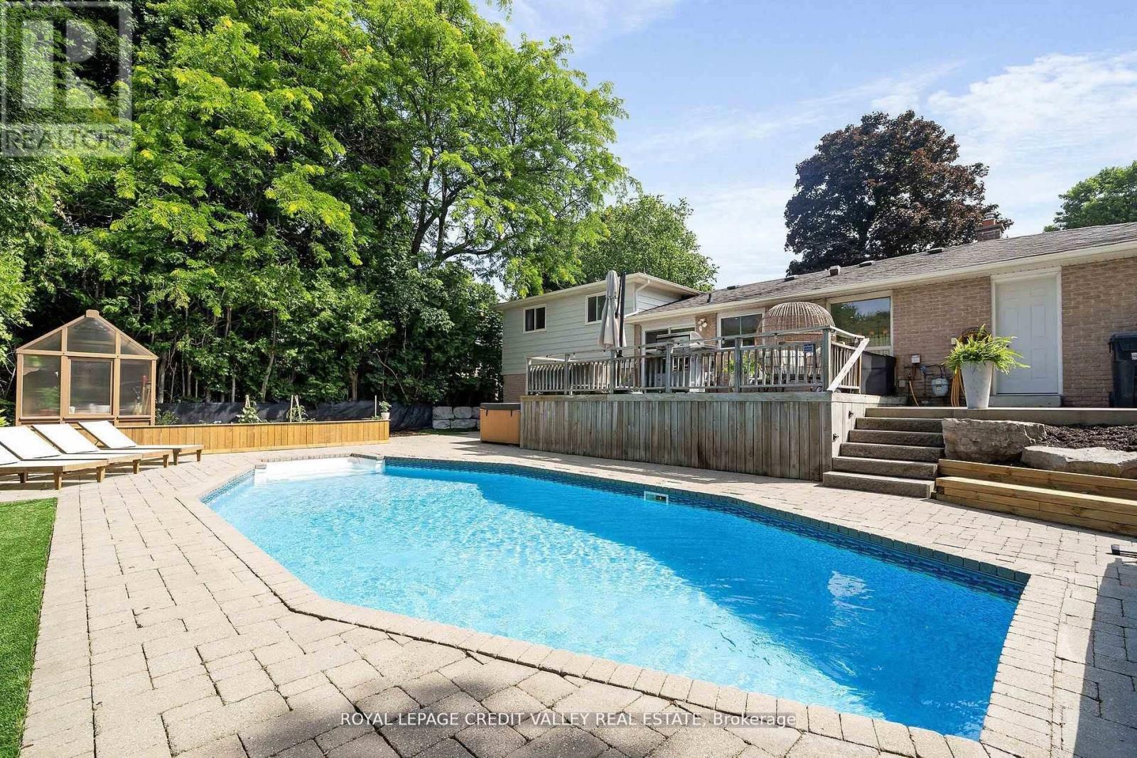 47 Larry Street, Caledon, ON - Outdoor With In Ground Pool With Deck Patio Veranda