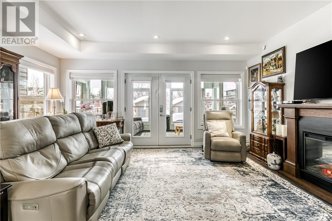 22 Teravista Way, Sudbury, ON - Indoor Photo Showing Living Room With Fireplace