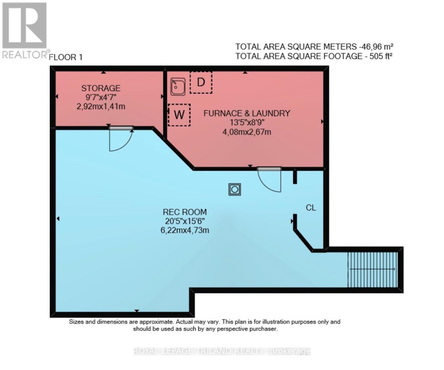 Basement Floor Plan - 88 Salem Court, London South (South P), ON - Other