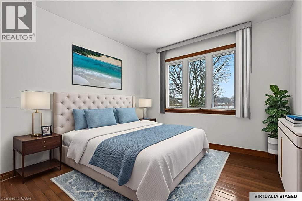 Virtually staged - 5760 Church'S Lane, Niagara Falls, ON - Indoor Photo Showing Bedroom