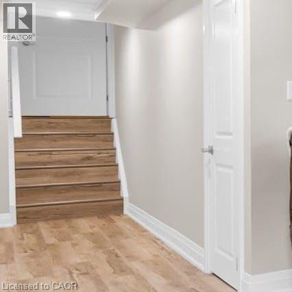 Stairs to basement - 45 Hemlock Way, Grimsby, ON - Indoor Photo Showing Other Room