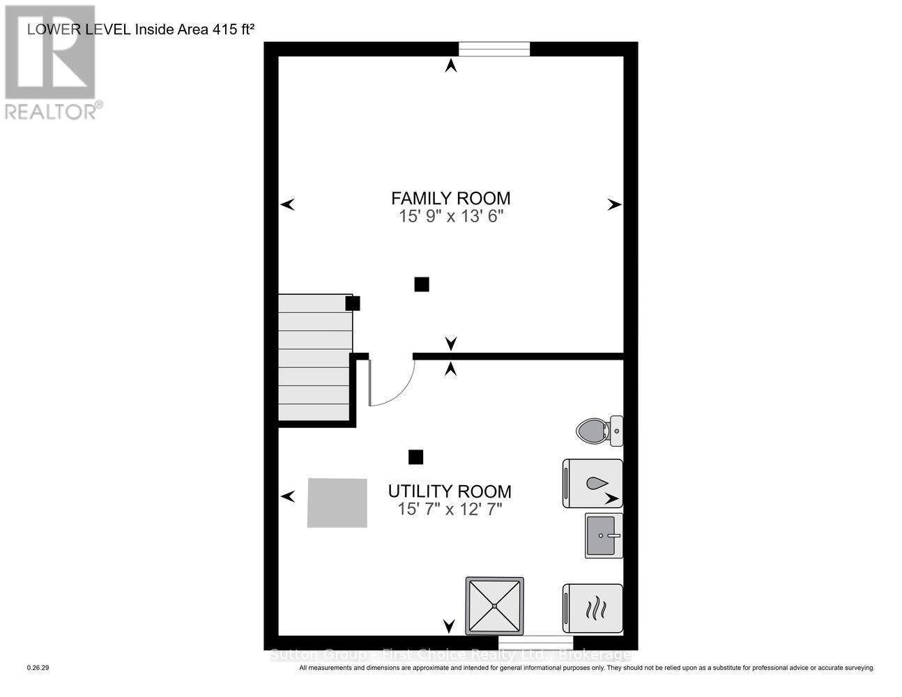 Basement Floor Plan - 12 - 91 Avonwood Drive, Stratford, ON - Other