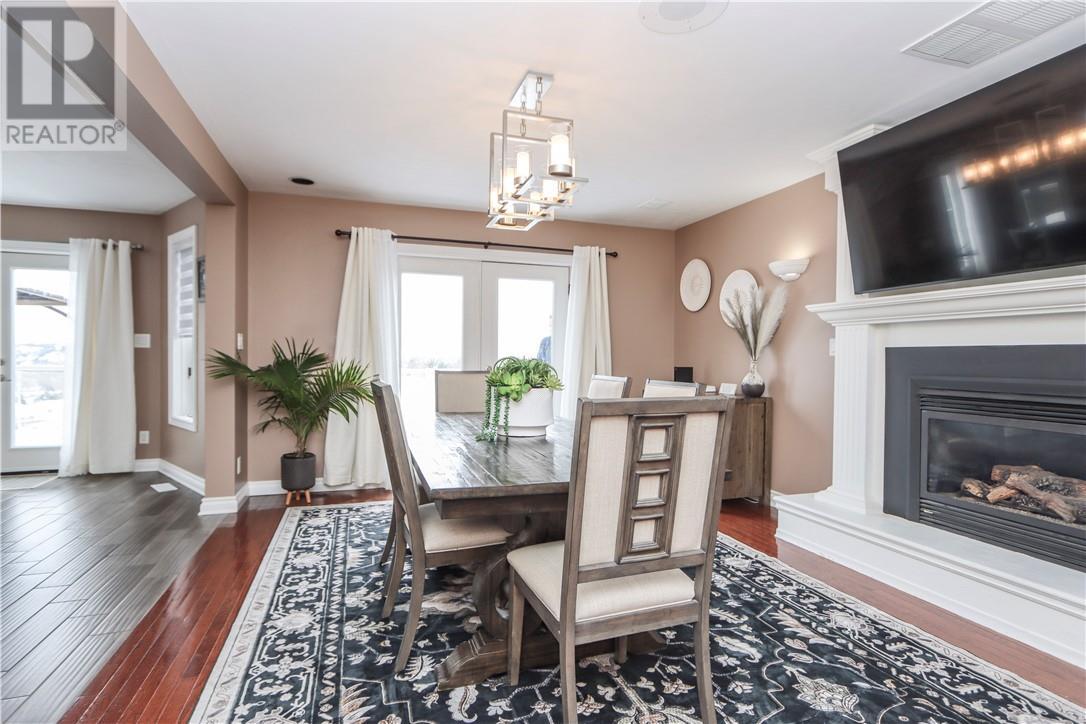 81 Forestdale Drive, Sudbury, ON - Indoor Photo Showing Dining Room With Fireplace