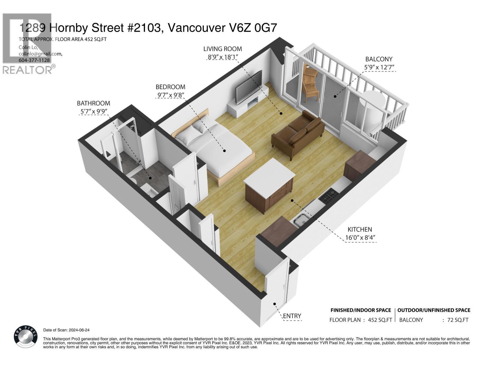 2103 1289 Hornby Street, Vancouver, BC - Other