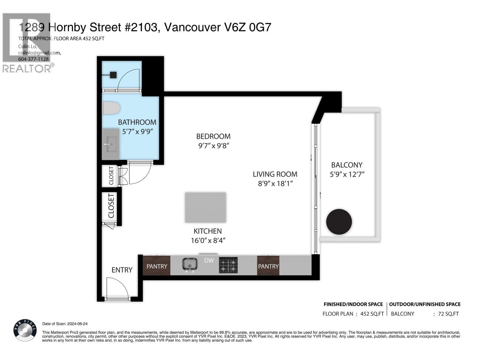 2103 1289 Hornby Street, Vancouver, BC - Other