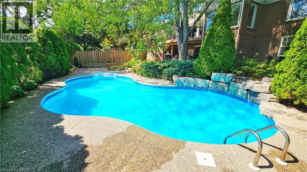 1320 Monmouth Drive, Burlington, ON - Outdoor With In Ground Pool With Backyard