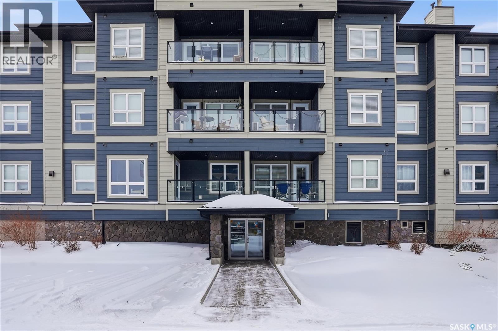 2105 104 Willis Crescent, Saskatoon, SK - Outdoor With Balcony With Facade