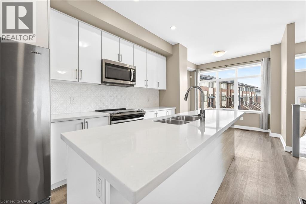 48 Markle Crescent, Ancaster, ON - Indoor Photo Showing Kitchen With Stainless Steel Kitchen With Double Sink With Upgraded Kitchen