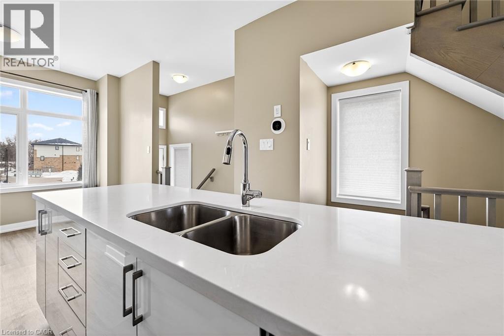 48 Markle Crescent, Ancaster, ON - Indoor Photo Showing Kitchen With Double Sink