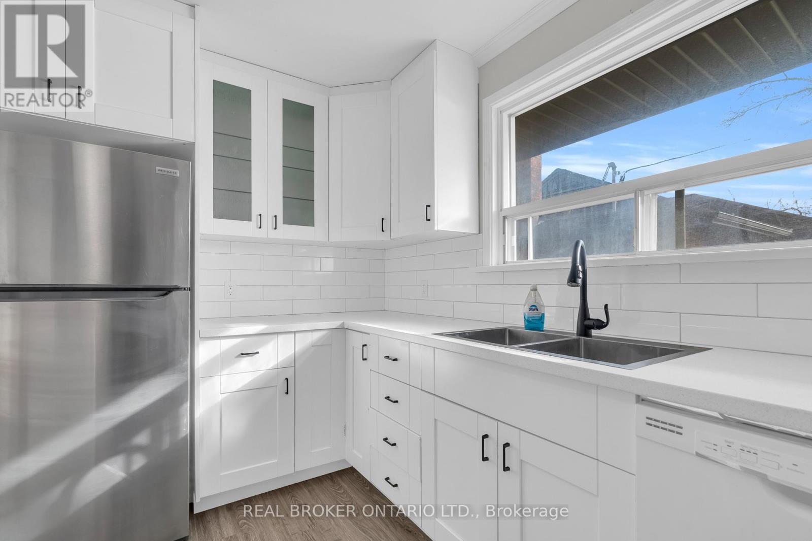 Upper Unit - 220 Bruce Street, Kitchener, ON - Indoor Photo Showing Kitchen With Double Sink