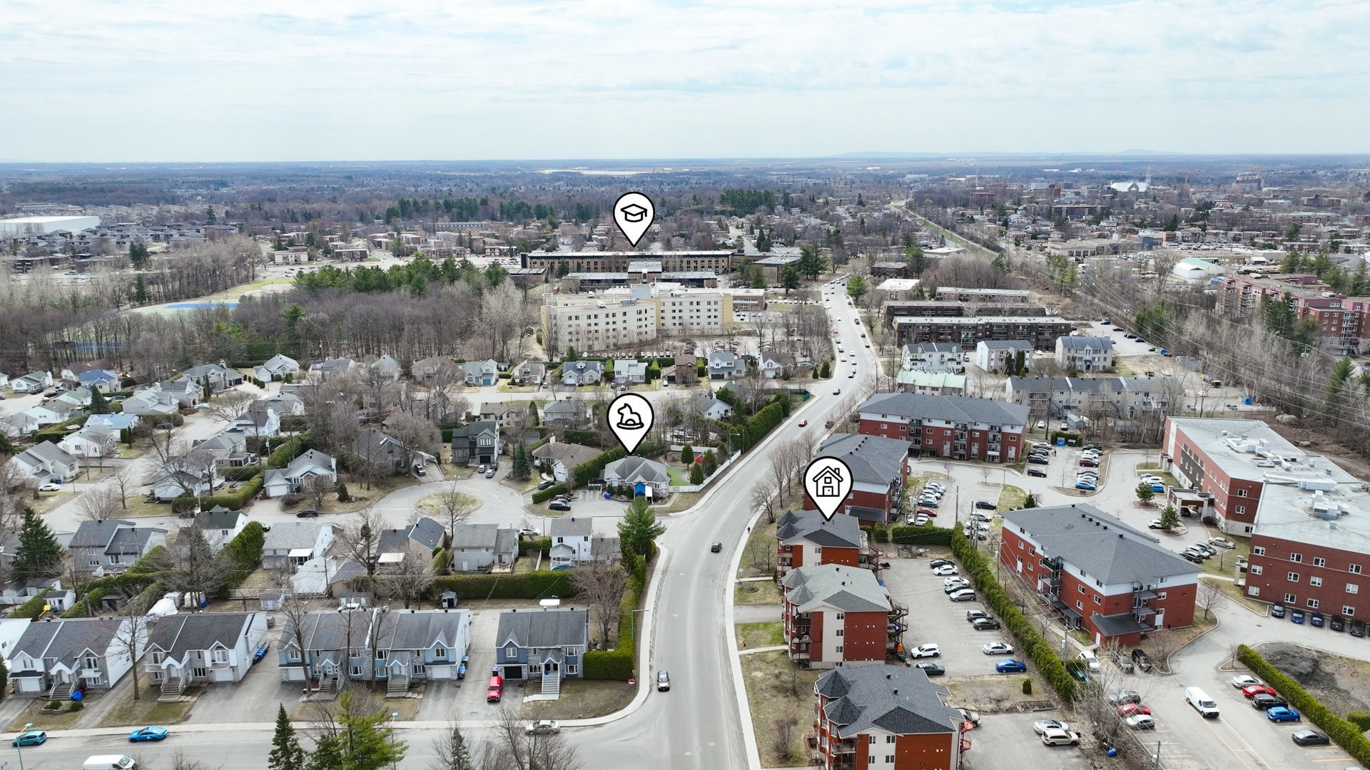 Aerial View - 8-990 Rue Melançon, Saint-Jérôme, QC - Outdoor With View