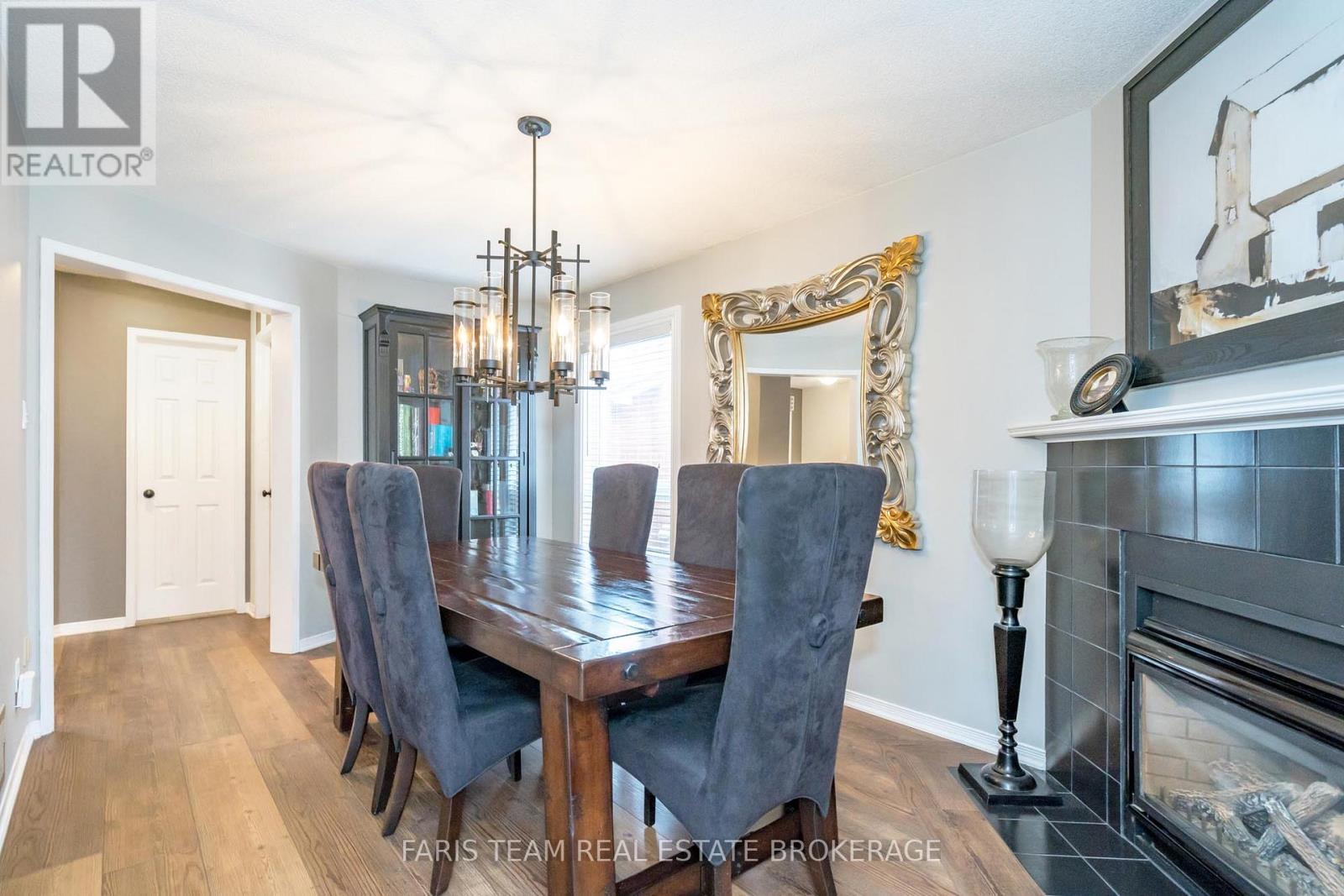 31 Etherington Crescent, Barrie, ON - Indoor Photo Showing Dining Room With Fireplace