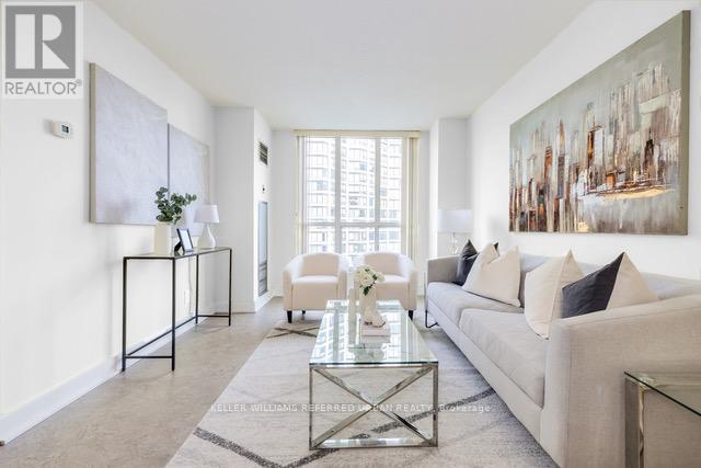 906 - 2287 Lake Shore Boulevard, Toronto, ON - Indoor Photo Showing Living Room