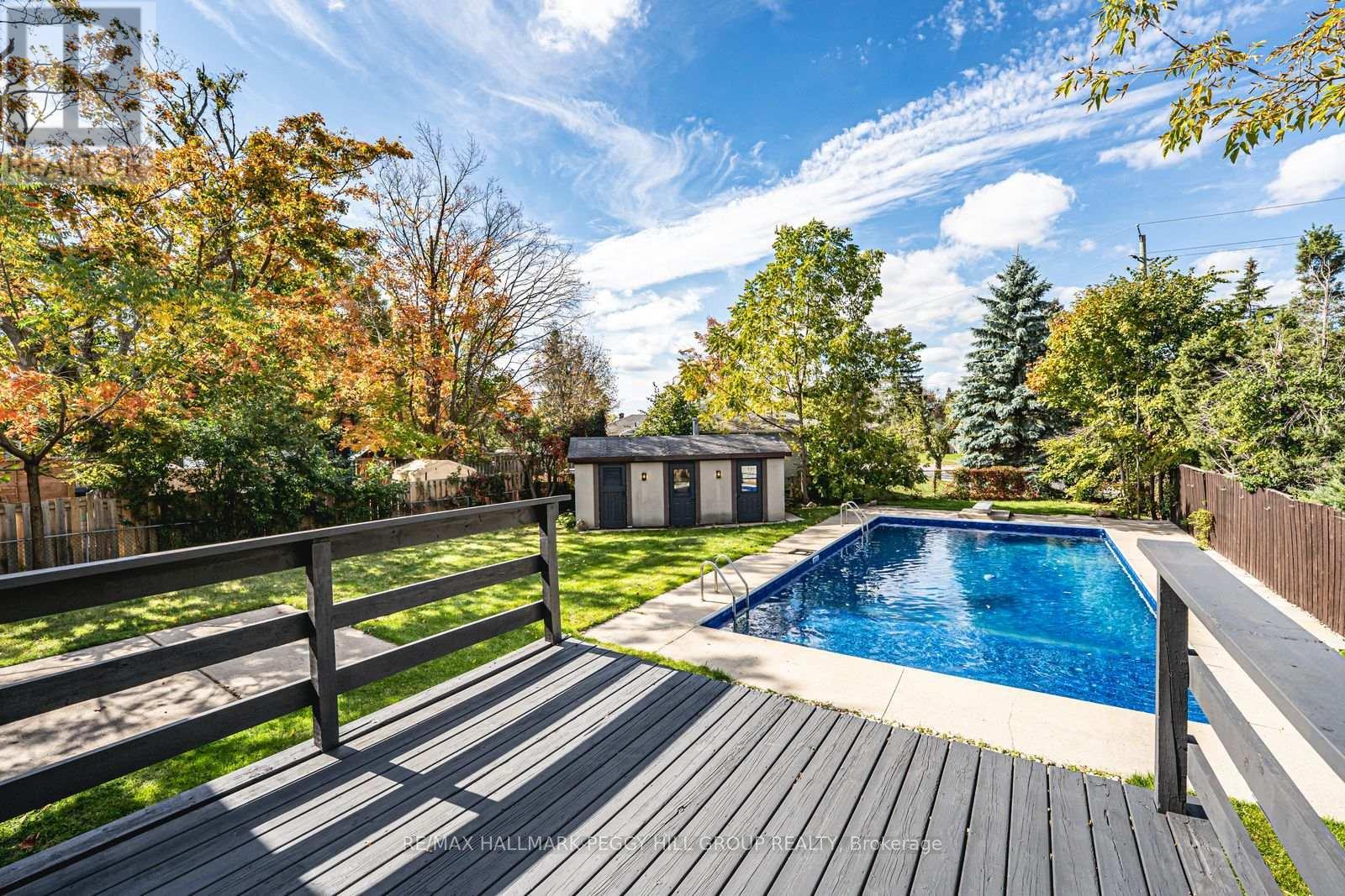 262 Duckworth Street, Barrie, ON - Outdoor With In Ground Pool With Deck Patio Veranda With Backyard