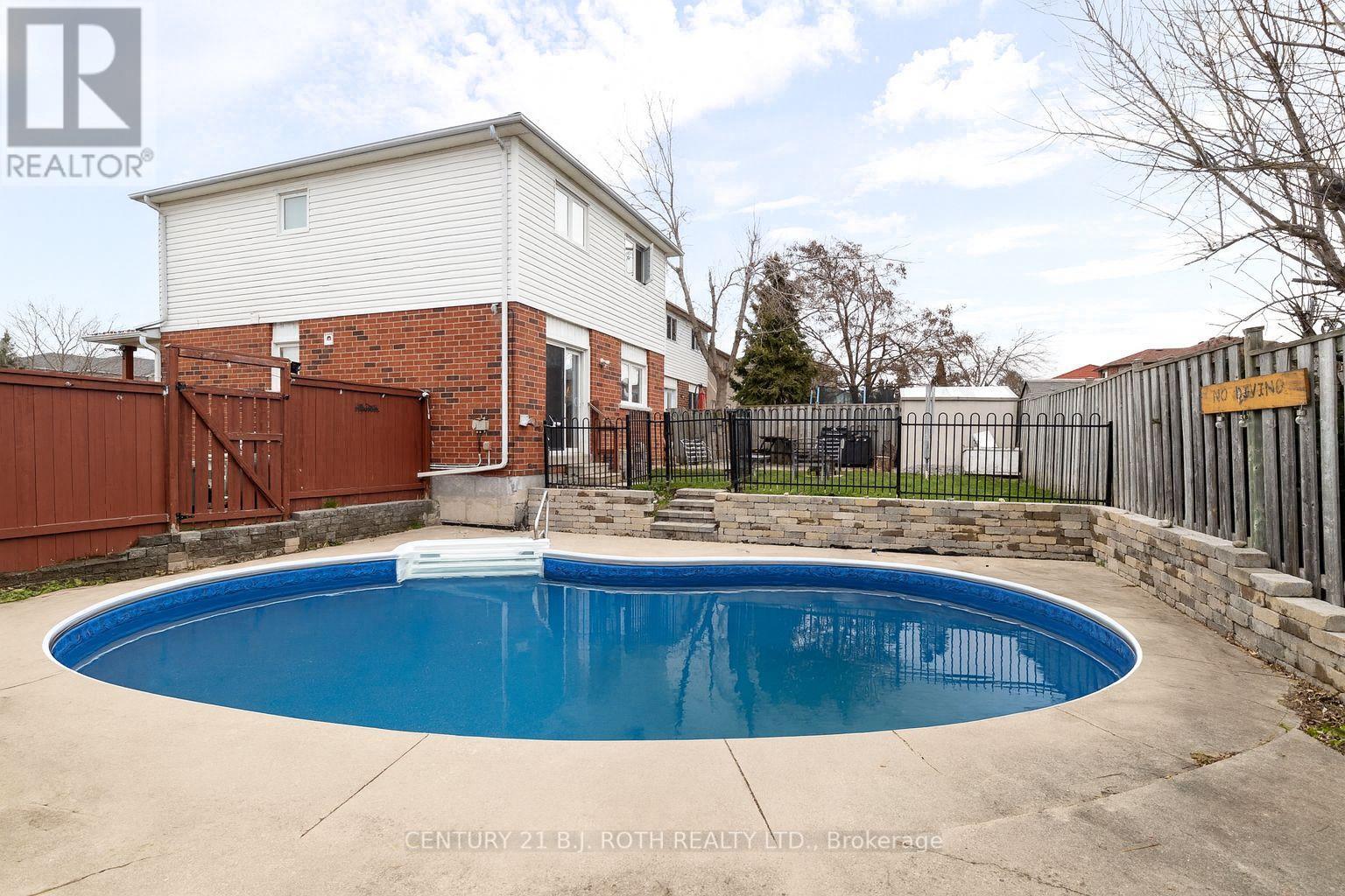 Pool virtually uncovered* - 27 Golds Crescent, Barrie, ON - Outdoor With In Ground Pool With Deck Patio Veranda