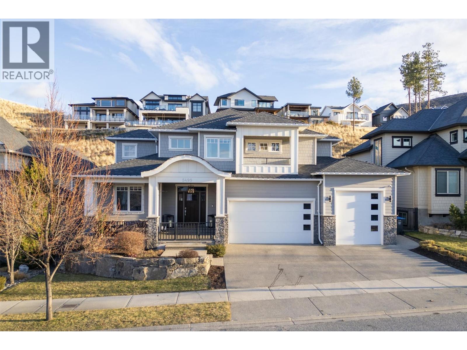5499 Mountainside Drive, Kelowna, BC - Outdoor With Facade