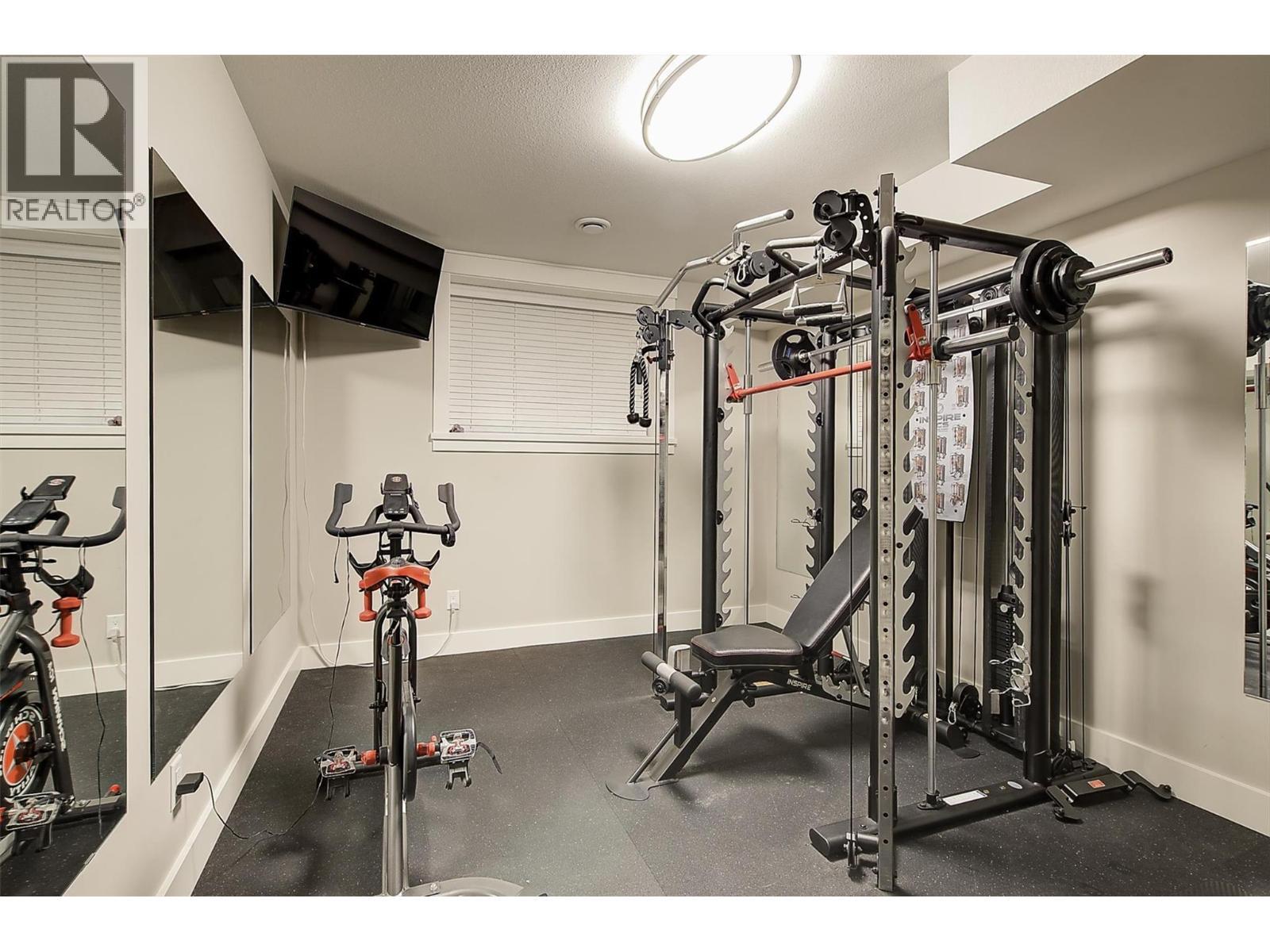 5499 Mountainside Drive, Kelowna, BC - Indoor Photo Showing Gym Room