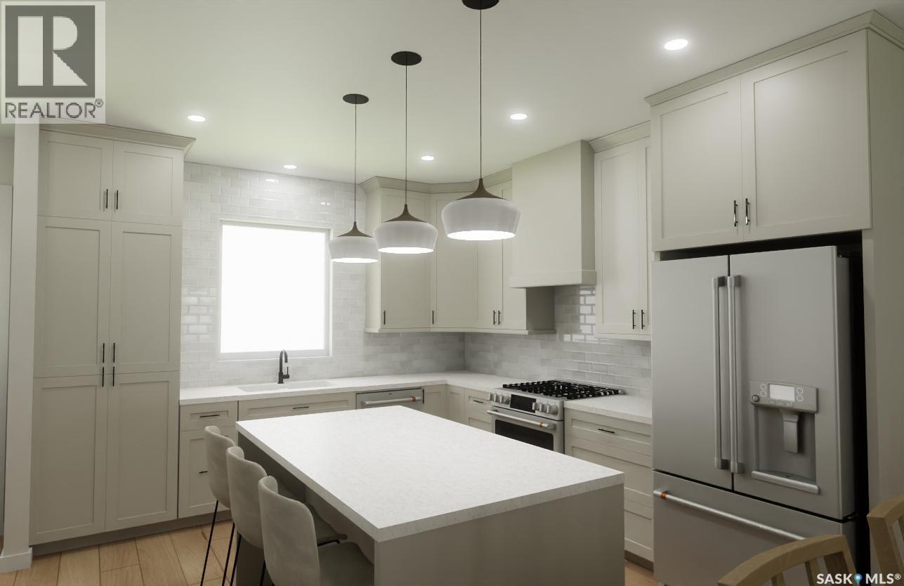2808 Fleury Street, Regina, SK - Indoor Photo Showing Kitchen With Upgraded Kitchen
