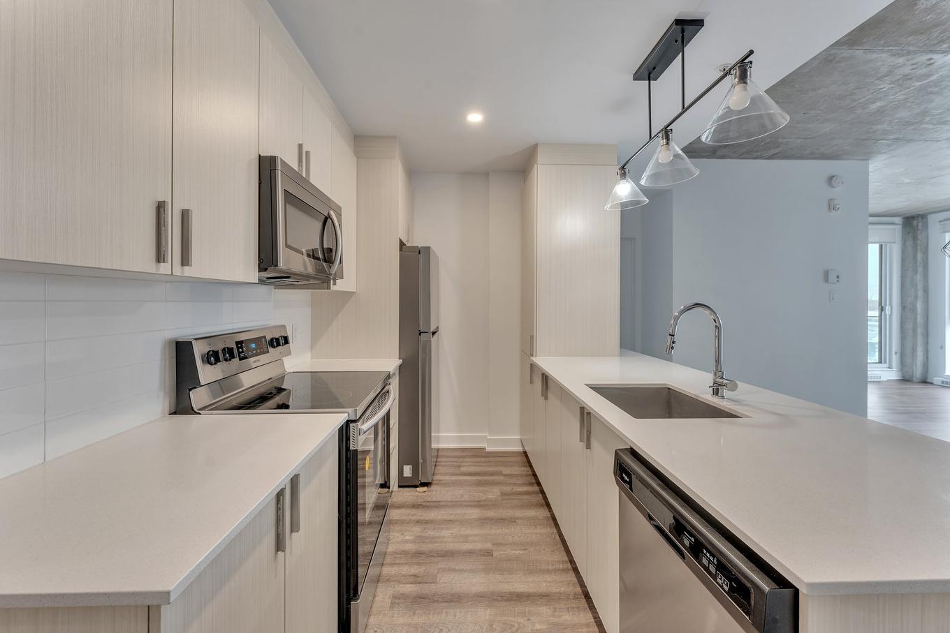 Cuisine - 312-1295 Rue Des Carrières, Montréal (Rosemont/La Petite-Patrie), QC - Indoor Photo Showing Kitchen With Upgraded Kitchen