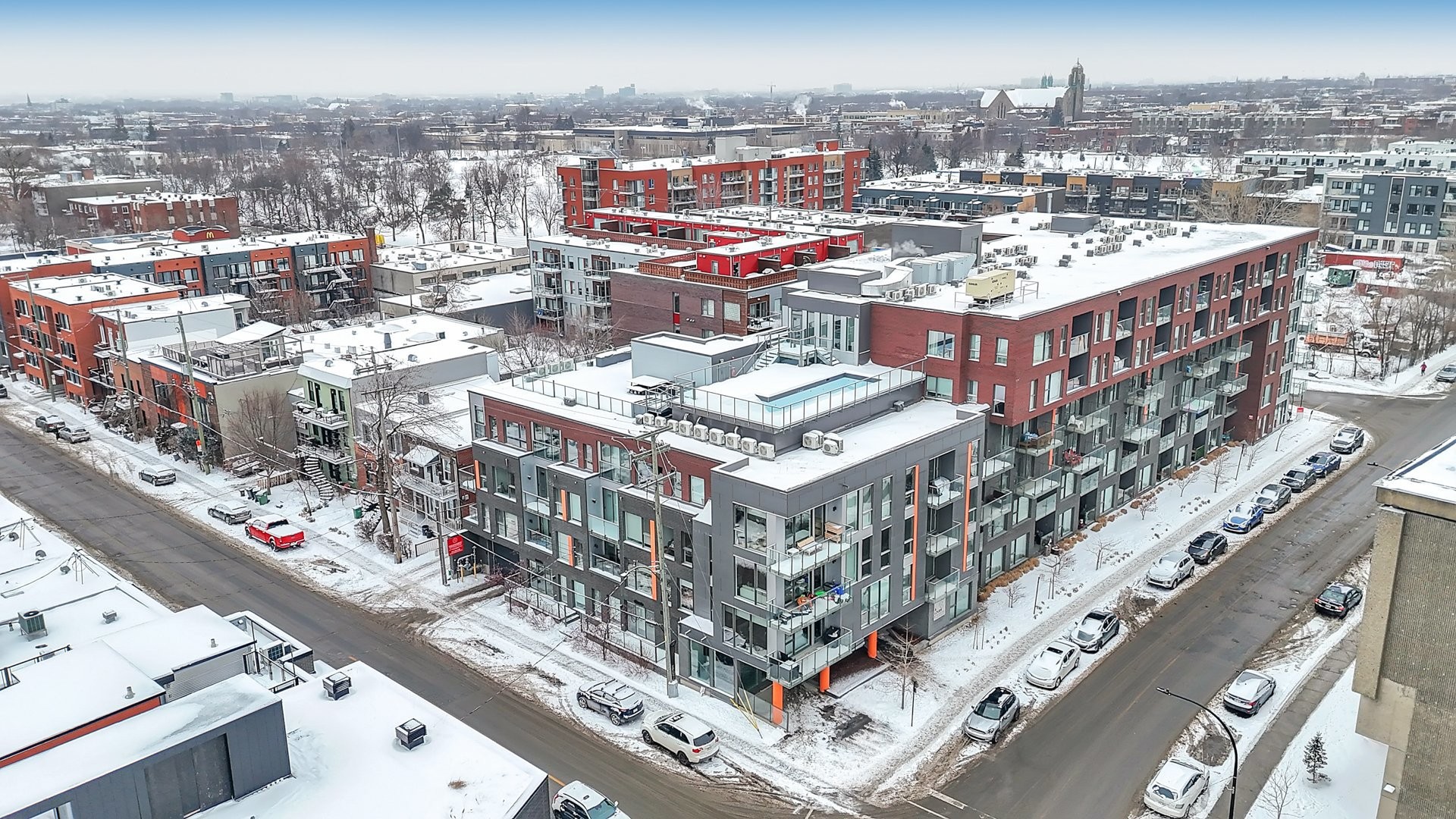 Photo aérienne - 312-1295 Rue Des Carrières, Montréal (Rosemont/La Petite-Patrie), QC - Outdoor With View